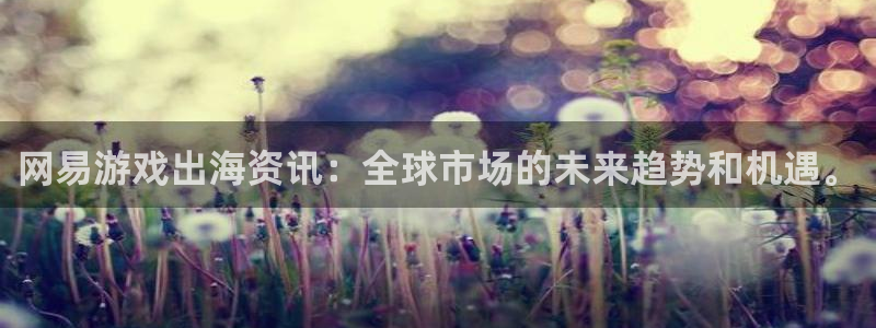 长征娱乐网页版地址：网易游戏出海资讯：全球市场的未来趋势和机